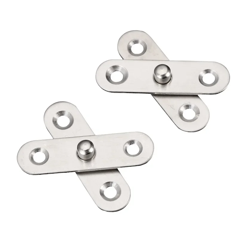 yes12pcs Rotatable 360 Degree Door Pivot Hinges Folding Small Small Stainless Steel Up And Down Hinges Furniture Hinges