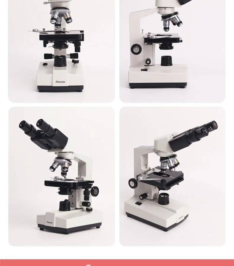 Microscope d'éducation optique TV binoculaire édition LED pour enfants 640X