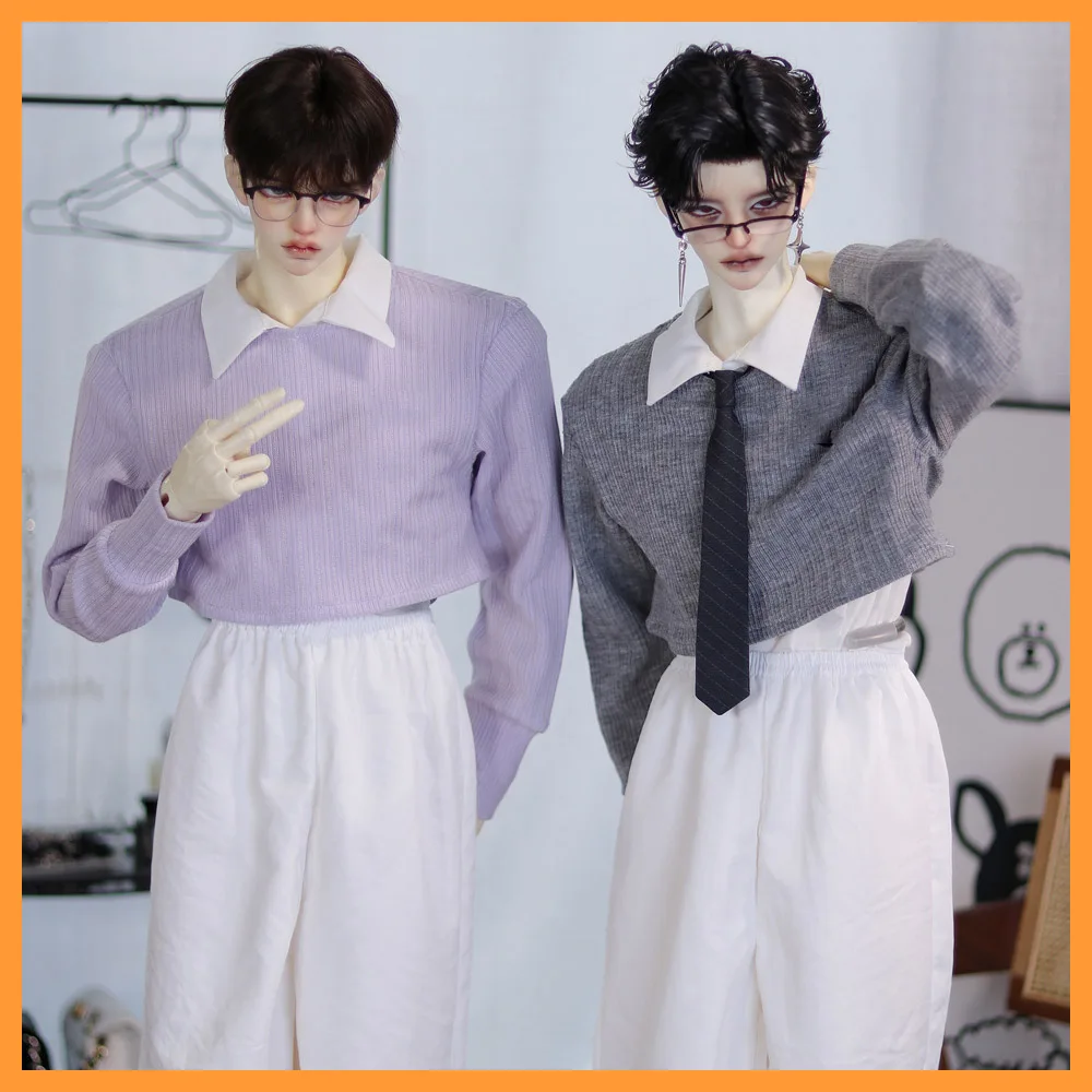 【Only Clothes】1/3 1/4 Scale Boy Pullover Knitted Sweatshirt Casual Loose Banana Pants for CD 2.0 70/75 Uncle Big Dolls