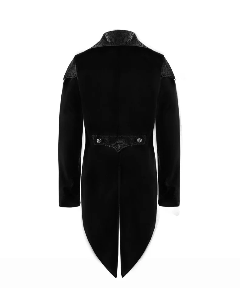 ชุดทักซิโด้ลูกไม้ปักลายสไตล์ยุคกลางสำหรับการแสดงบนเวที คอสเพลย์ ถ่ายภาพ ชุดยาวปานกลาง