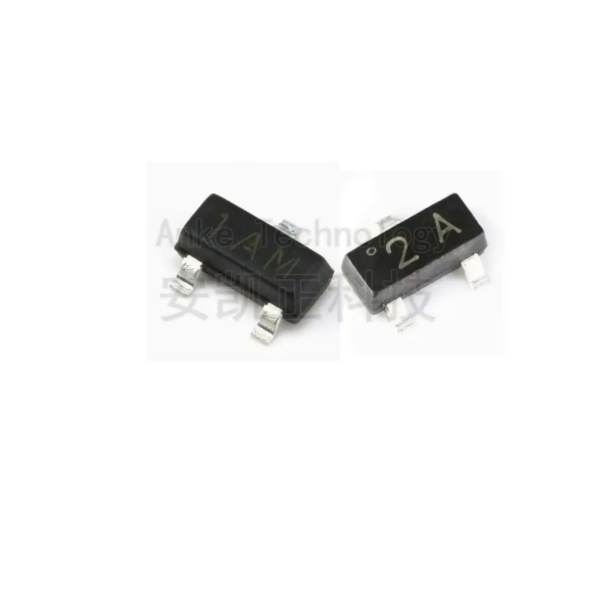 MMBT3904 1AM MMBT3906 2A SOT-23 surface mount crystal power transistor. 50pcs