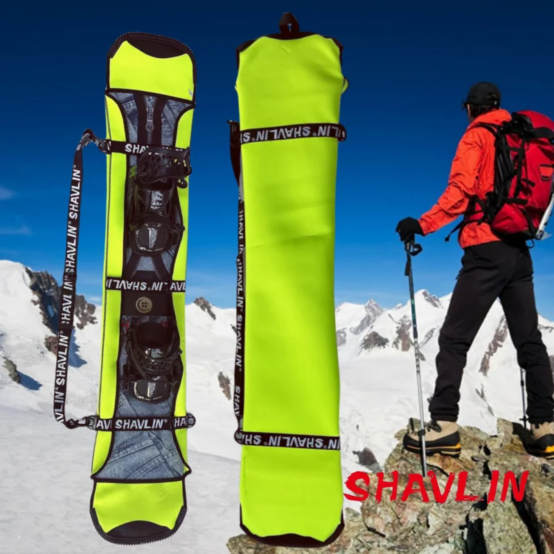 140-165CM Ski Snowboard Bag Portable Anticollision Elastic Oxford Waterproof Fabric Scratch-Resistant Protective Case Carry Bag