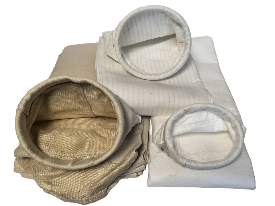 أكياس تصفية مجمع الغبار الصناعي المقاومة للماء والزيت ومضادة للكهرباء الساكنة، ثلاثة مقاومة للتجميع الفعال