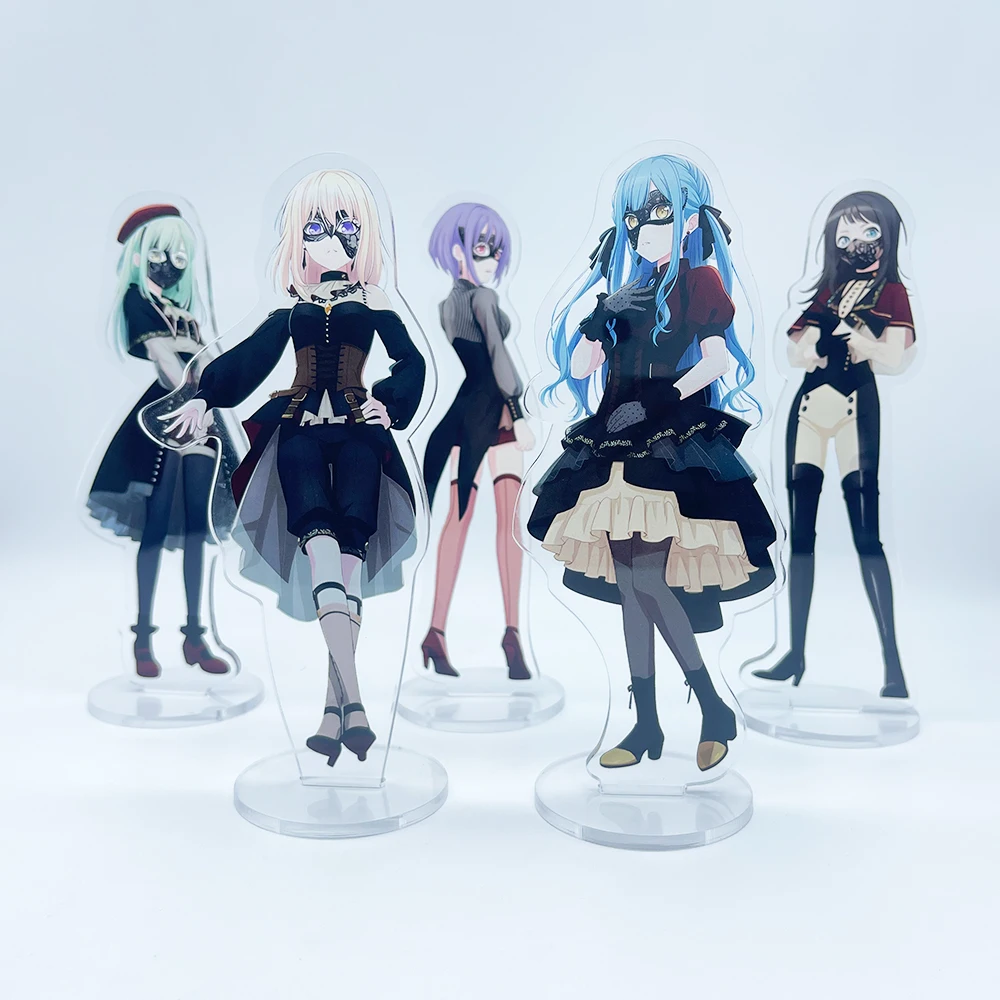 BanG Dream! Anime Figures Roselia Band Cosplay Acrylic Stands Model Sweet Girl Desk Decor Standing Sign Fans Gifts 15CM