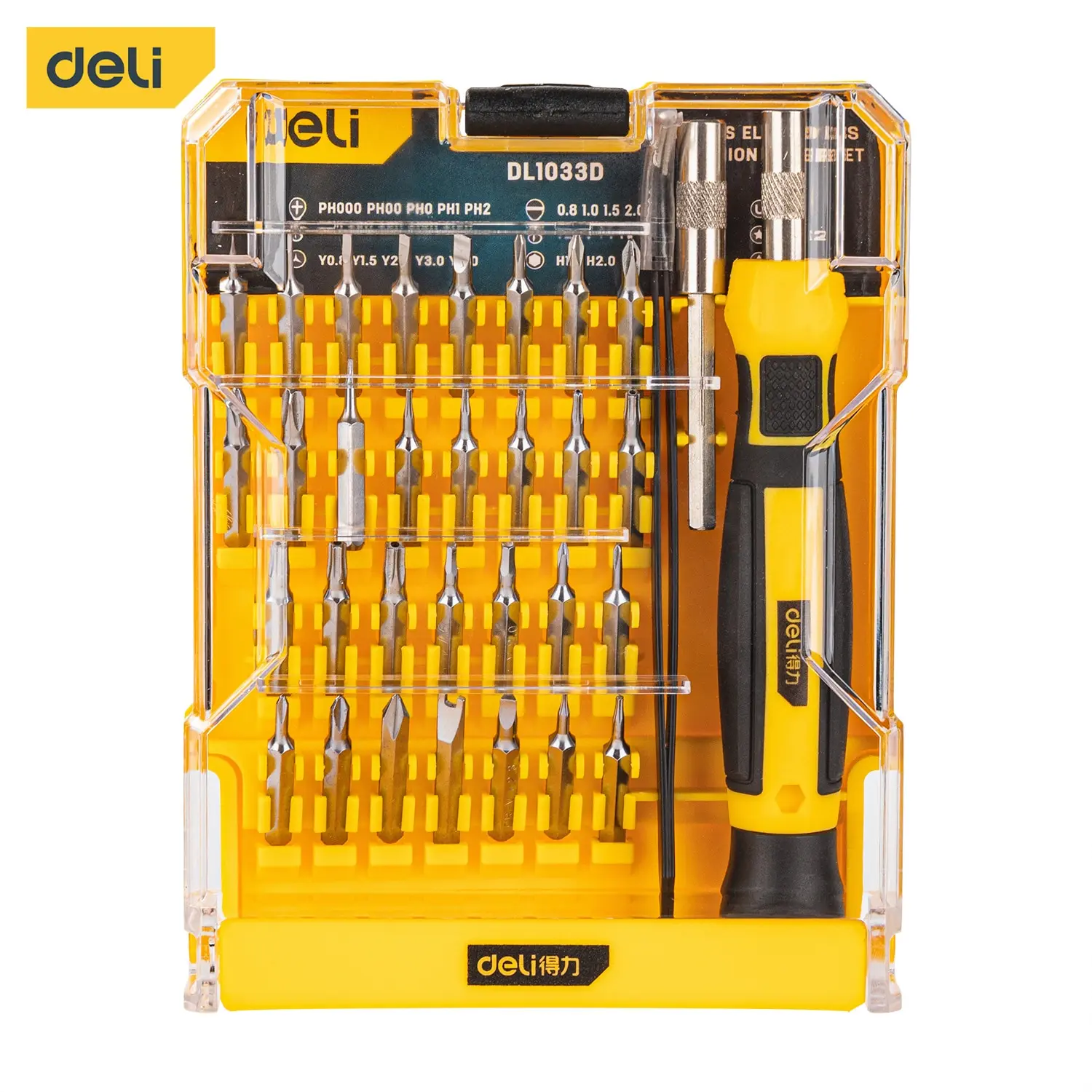 Deli 33 Piece Precision Screwdriver Set Multifunctional Magnetic Hexagon Torx Screwdriver Disassembly Repair Tool Sets