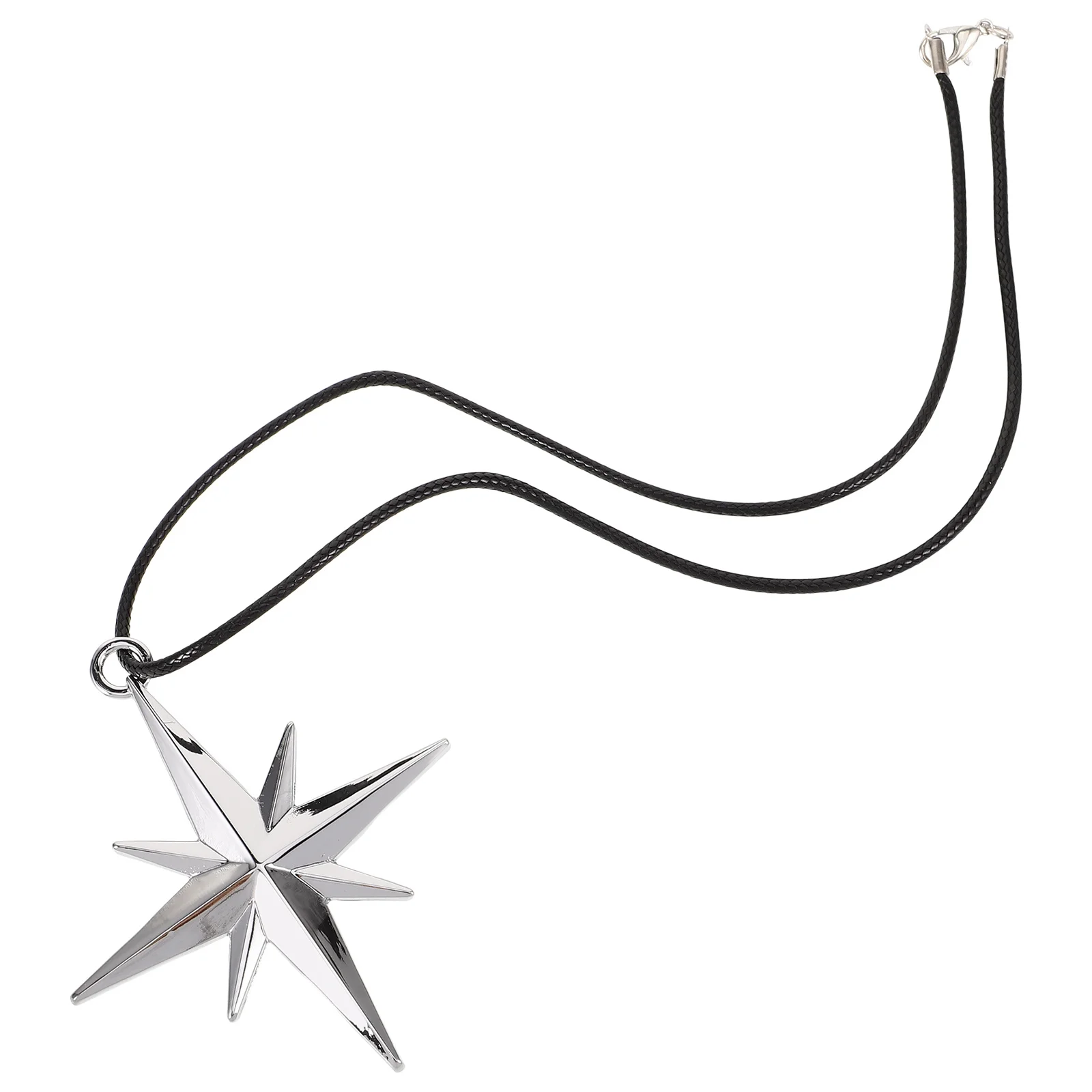 سبائك الزنك البوصلة نجمة مرآة الرؤية الخلفية قلادة معلقة سحر السيارة زخرفة داخلية أنيقة مرآة الرؤية الخلفية سحر #3