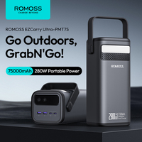 Romoss PMT75 75000mAh 280W Portable Power Bank Fast Charging External Battery For iPhone Samsung Huawei Xiaomi Powerbank