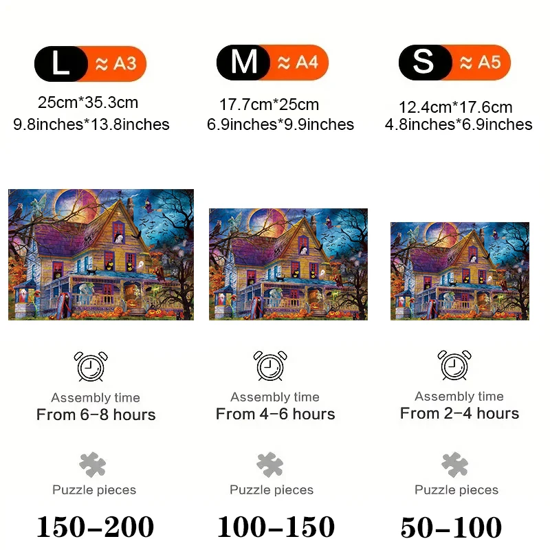 Puzzle dla dorosłych Puzzle 3D gry rodzinne puzzle ze zwierzętami drewno Montessori prezenty edukacyjne dla dzieci Halloween DIY rzemiosło Puzzle