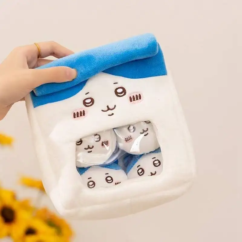 20 cm Neueste Tasche mit Snacks Kleine Acht Kawaii Gefüllte Plüschtier Puppe Cartoon Anime Süßes Geschenk für Kinder Lustige Puppe Weihnachten – Detail 11