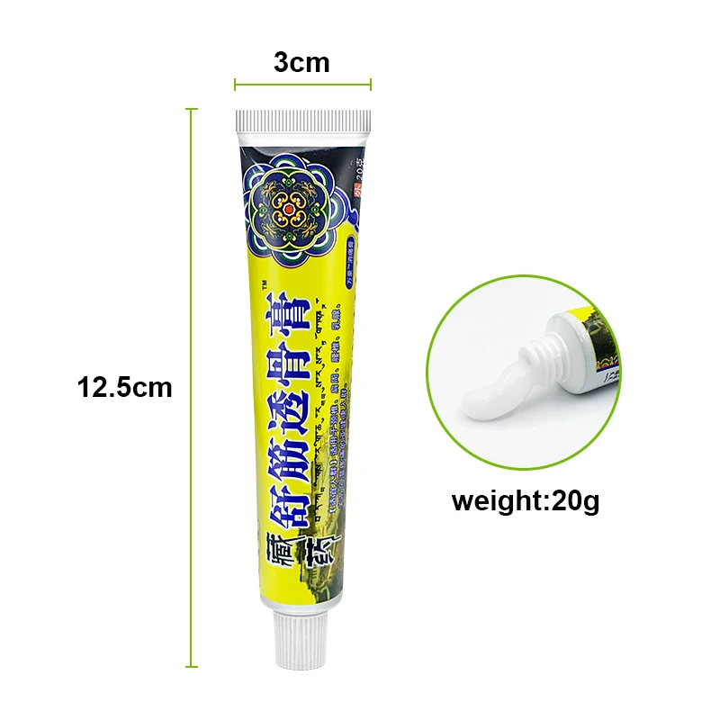 1Pcs Muscle Pain Relief Cream For Neck Shoulder Back Knee Joint Pain Sprain Ointment Rheumatoid Arthritis Herbal Plaster S094