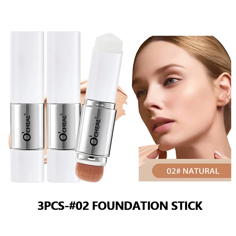 O'CHEAL Temperatuurveranderende Foundation Stick Gezichtsdekking Vlekken Poriën Tweekoppige Gezicht Matte Make-up Foundation Crème