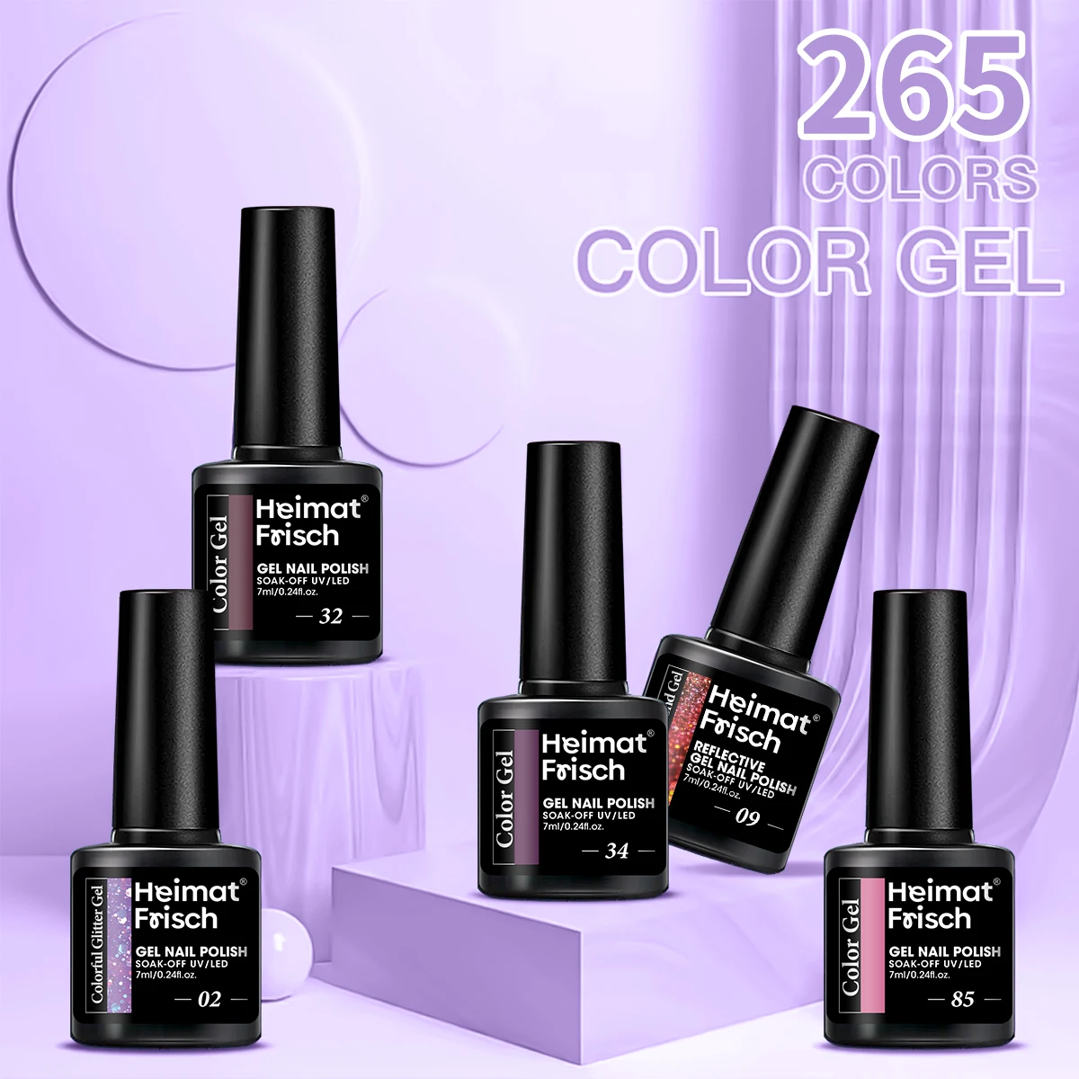 Gel per unghie semipermanente da 0,24 once: rivestimento in gel Soak-off per disegni e manicure per nail art, formula ipoallergenica e senza alcol