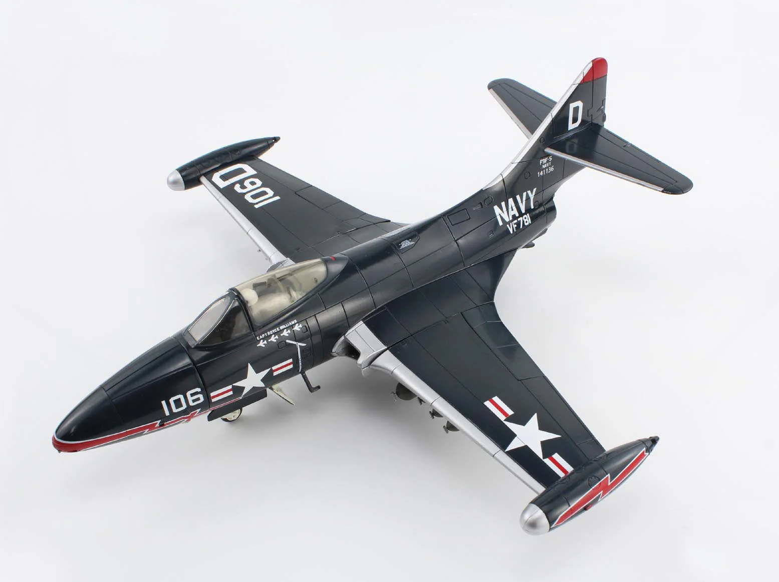 Fine 1/48 HA7210 US F9F-5 fighter model  Alloy Collection Model