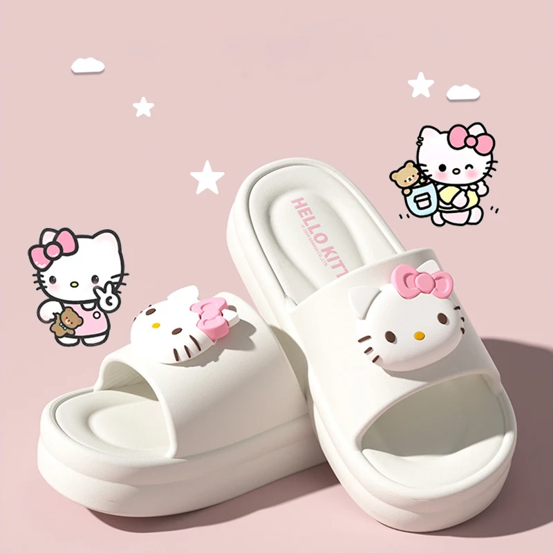 Super Soft EVA Thich Cushion Soles Slippers Cute Outdoor Cartoon Slides Comfortable Shoes Girl's Indoor Sandals image 2