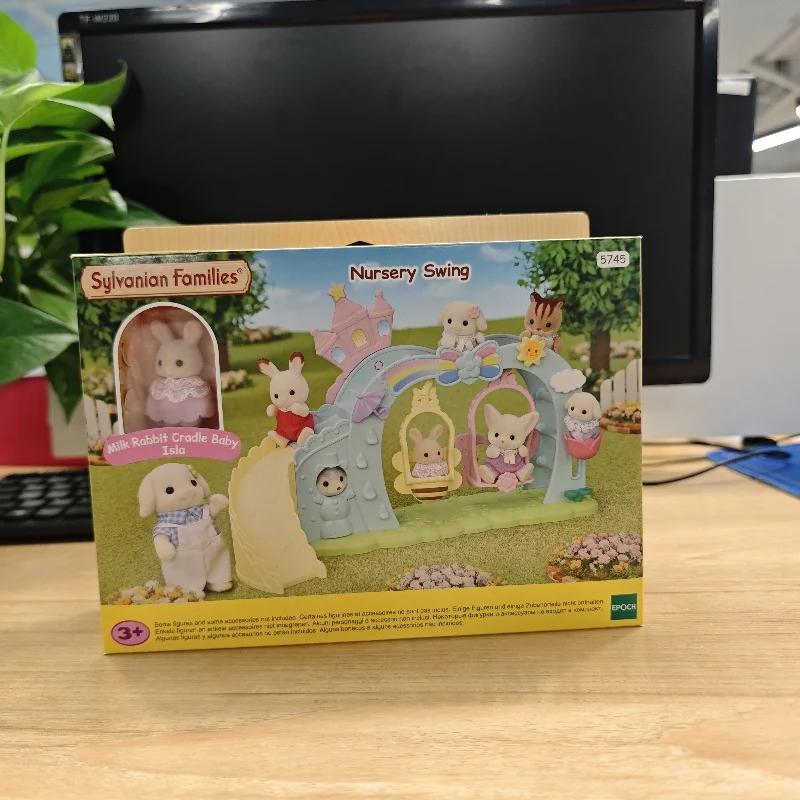 Sylvanian Families Mobili Calico Critters Ragazza Giocattoli per bambini Accessori per bambole carine in miniatura Nursery Altalena Giocattoli per bambini Regalo