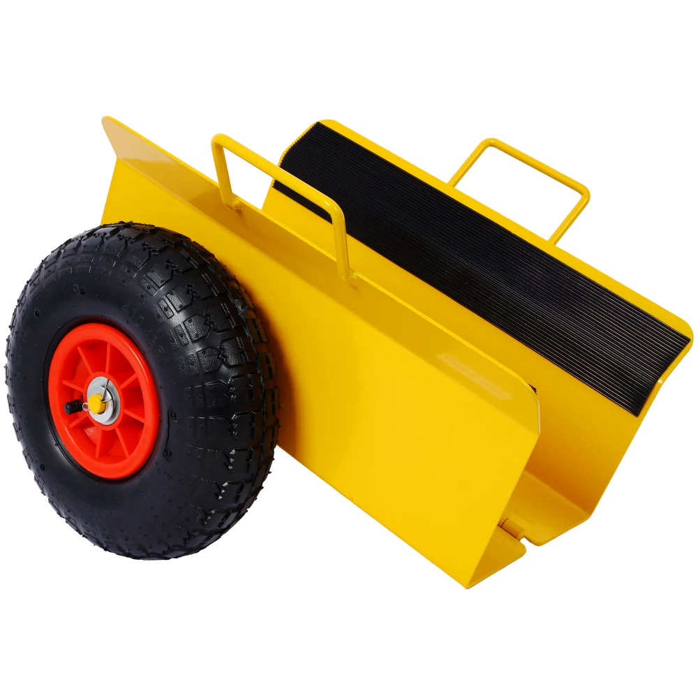 

Heavy Duty Panel Dolly Slab Dolly with Handle & 2 10" Peneumatic Tires Wheels 600LBS Load Capacity,Moving Panel Dolly - Yellow