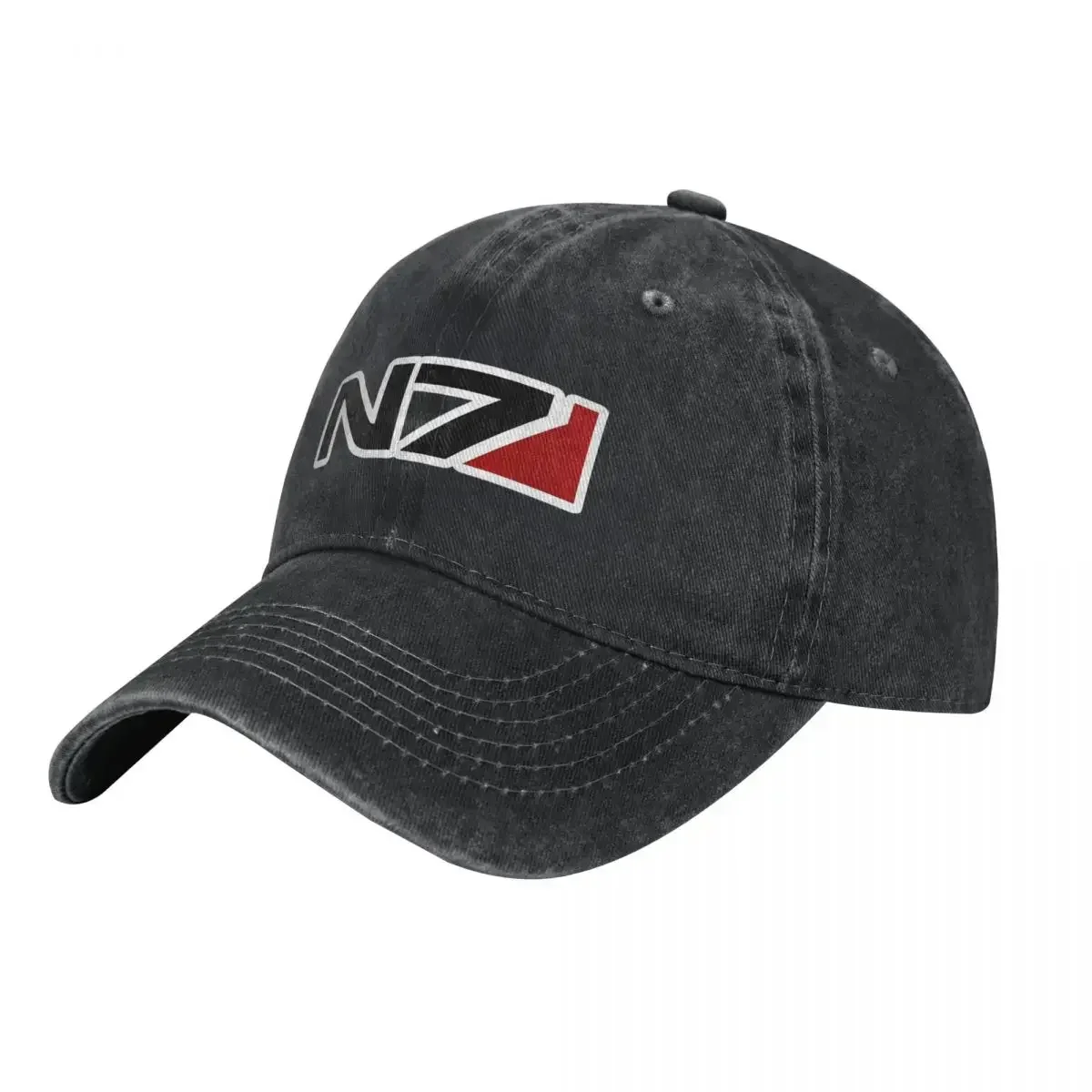 New Mass Effect N7 Logo Denim Baseball Cap Video Game Outdoor Sport Hip Hop Dad Hats Summer Unisex Teens Sun Protection Snapback