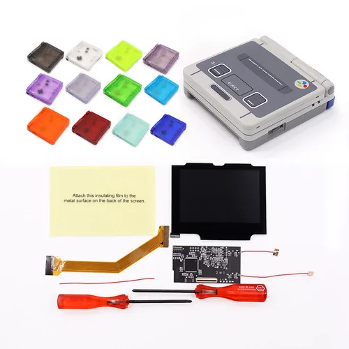 Imagen 2 del producto PANTALLA DE 3,19 PULGADAS PARA GBA SP IPS V2 Pantalla LCD retroiluminada con lente de pantalla personalizada