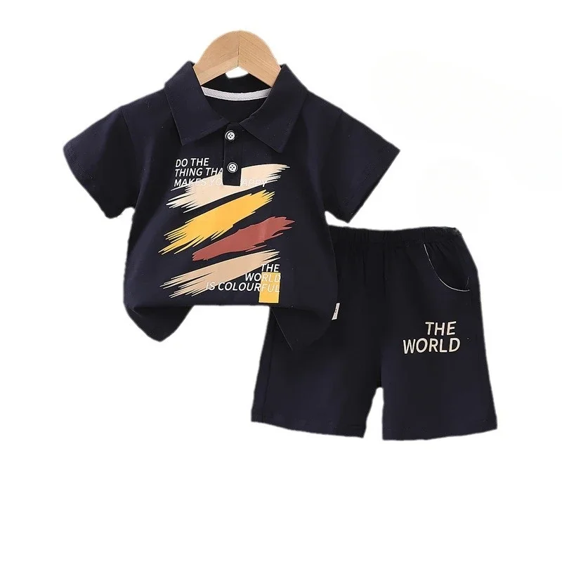 

New Summer Baby Clothes Suit Children Boys T-Shirt Shorts 2Pcs/Sets Toddler Girls Clothing Infant Sports Costume Kids Tracksuits