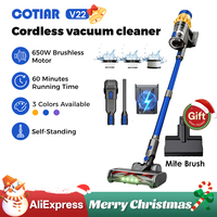 COTIAR V22 650W 55000PA Suction Power Cordless Vacuum Cleaner Handheld Home Appliance Portable Vacuum Cleaner Removable Battery