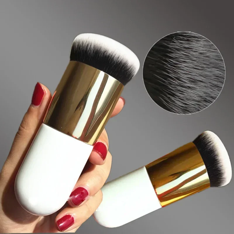 

Chubby Pier Foundation Brush Flat BB Cream Makeup Brushes Blush Concealer Loose Powder Cosmetic Brush Women Make Up Tools Beauty