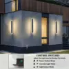 태양 Led 벽 조명 야외 100cm 방수 간단한 라인 빛 경치 좋은 안뜰 빌라 정원 조명 정원 베란다 5