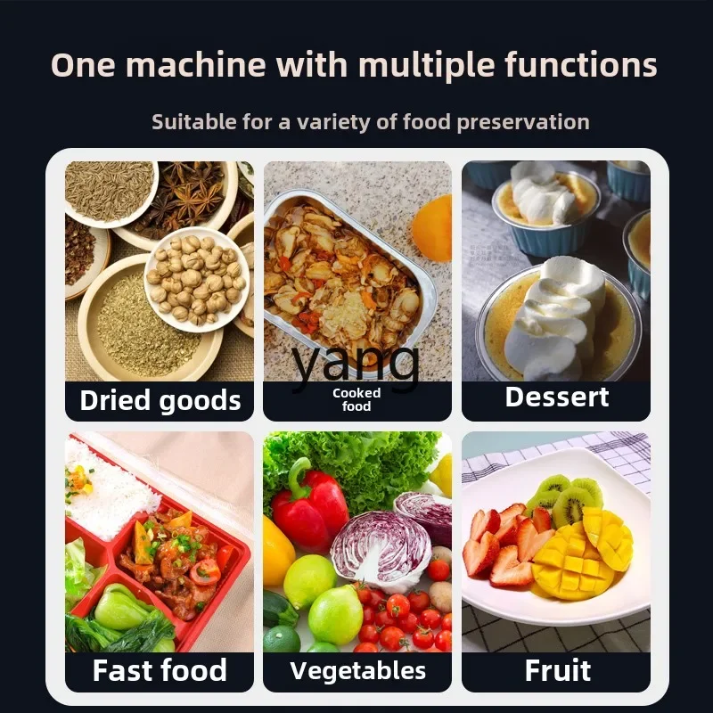 YJQ automatische fastfood doos sluitmachine plastic doos ronde kom afdichting verpakking handdruk film persmachine