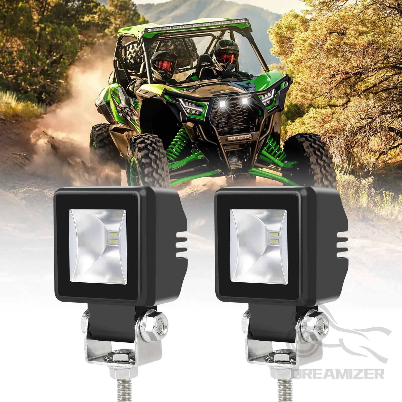 12V 24V Auto Led Spotlight Off-road Fog Cube Lamp Vehicle Driving Auxiliary Work Light LED Working Lighting Waterproof