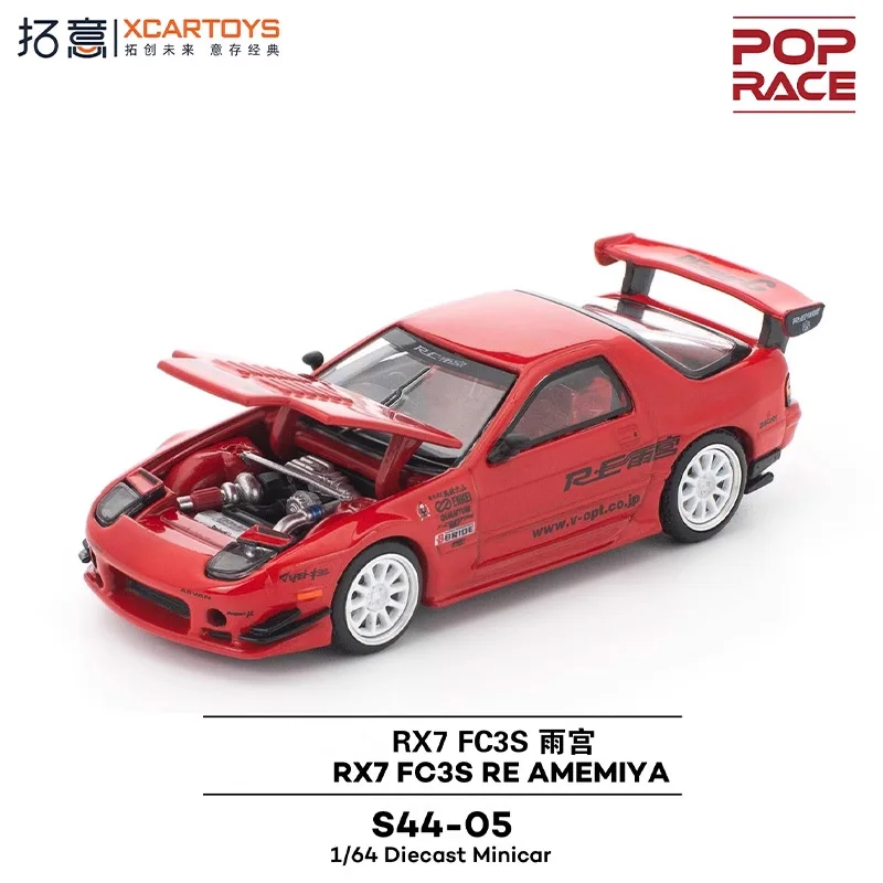 

(Pre-Order) Xcartoys x Pop Race 1:64 RX7 FC3S AMEMIYA Red Diecast Collector's Vehicle Model Car