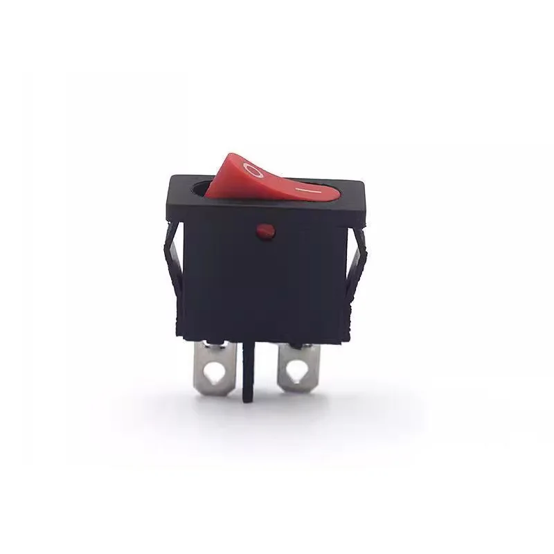 1~5pcs/lot 6A Flat red 2-pin 2-speed boat-shaped power switch KCD1-110 9.5*21 instrument