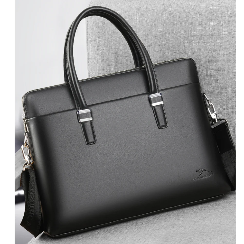 

Durable Lightweight Cow Single Shoulder Bag Men Laptop Tote Case Business Briefcase Handbags Satchel Computer Office