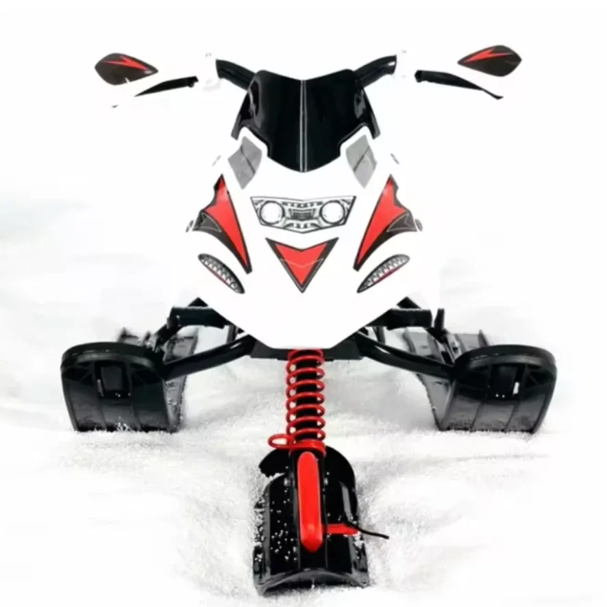 High Safety 110cc Adults And Children Mobile Snow Gasoline Electric Double Ski Big Sled Snowmobile Equipment