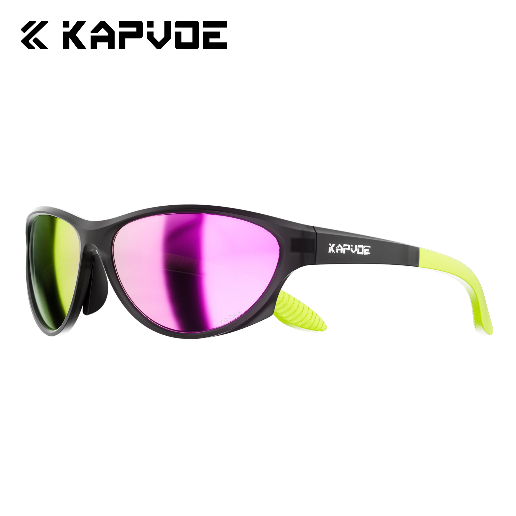 Kapvoe Damen Polarisierte Wanderbrille für Herren Modische Rosa Brille Radfahrbrille UV400 Fahrradbrille Sport Outdoor Sonnenbrille – Detail 6