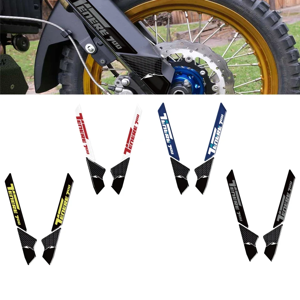 

For Yamaha TENERE 700 T7 T700 2019-2024 Motorcycle 3D Gel Mudguard Fender Protectors Stickers Paint Protection Decal kit