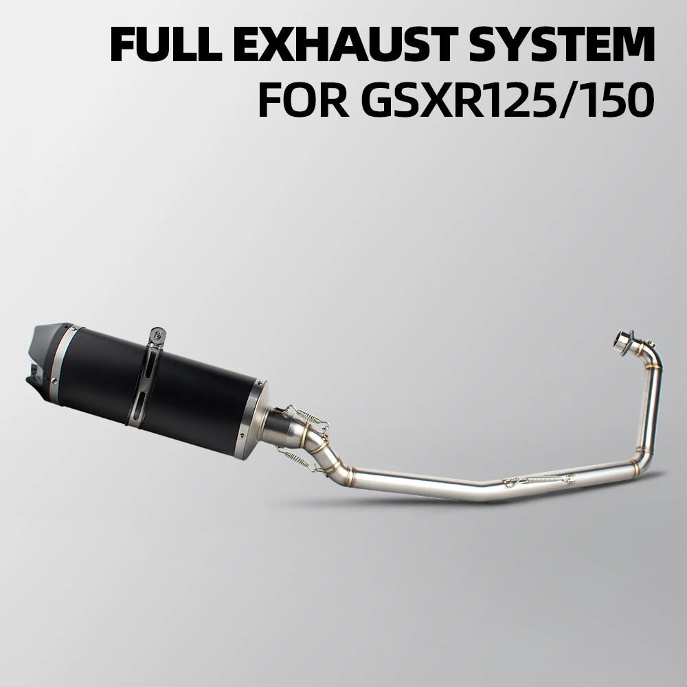 GSXS150 exhaust system For Suzuki GSXR125 GSXR150 GSXS125 GSXS150 GSX-R125/R150/S125/S150 2017-2026 motorcycle manifold muffler
