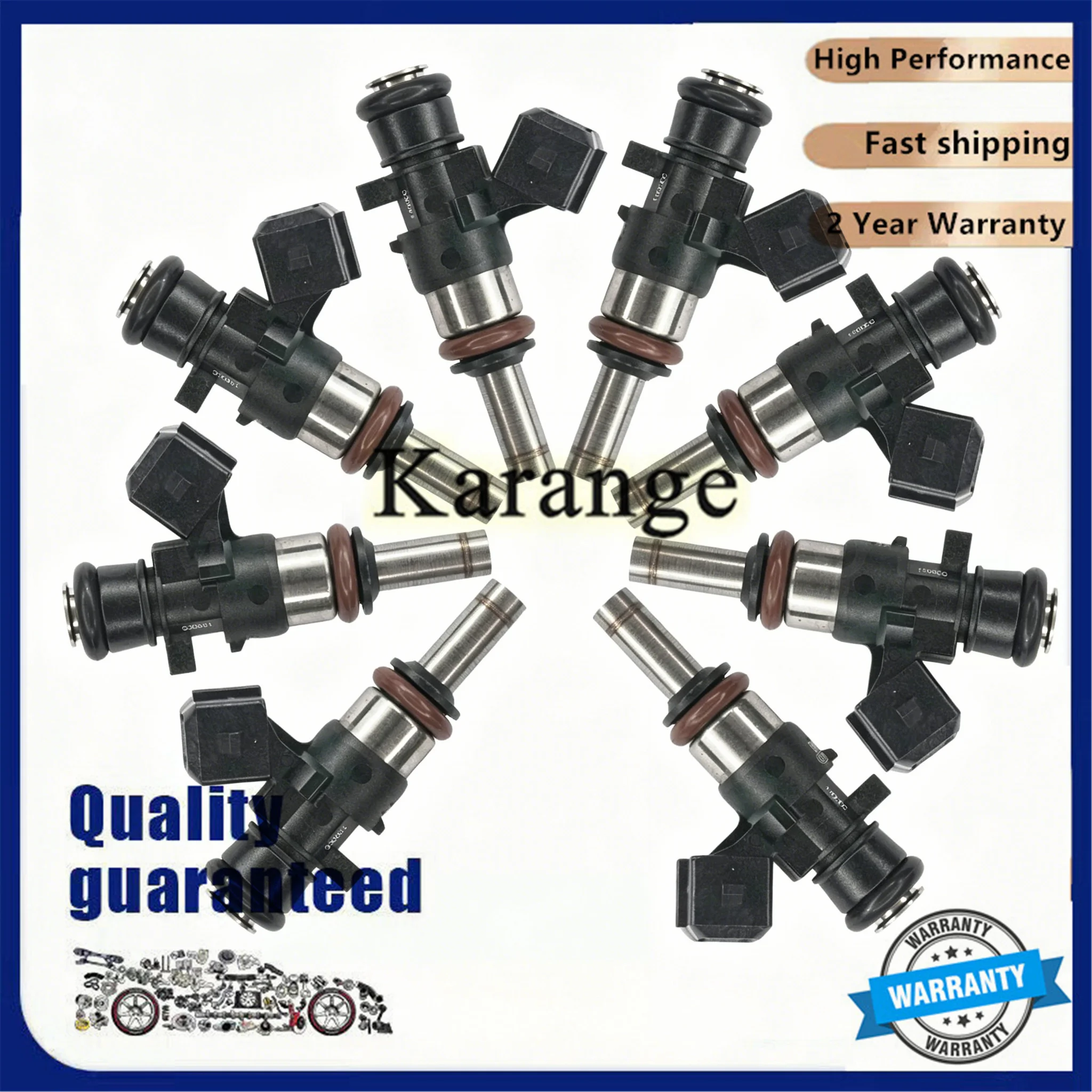 8PCS Fuel Injector 1000cc 140lb EV14 E85 0280158040 for RENAULT Engine High Impedance Injectoion 0 280 158 040 Bico Values
