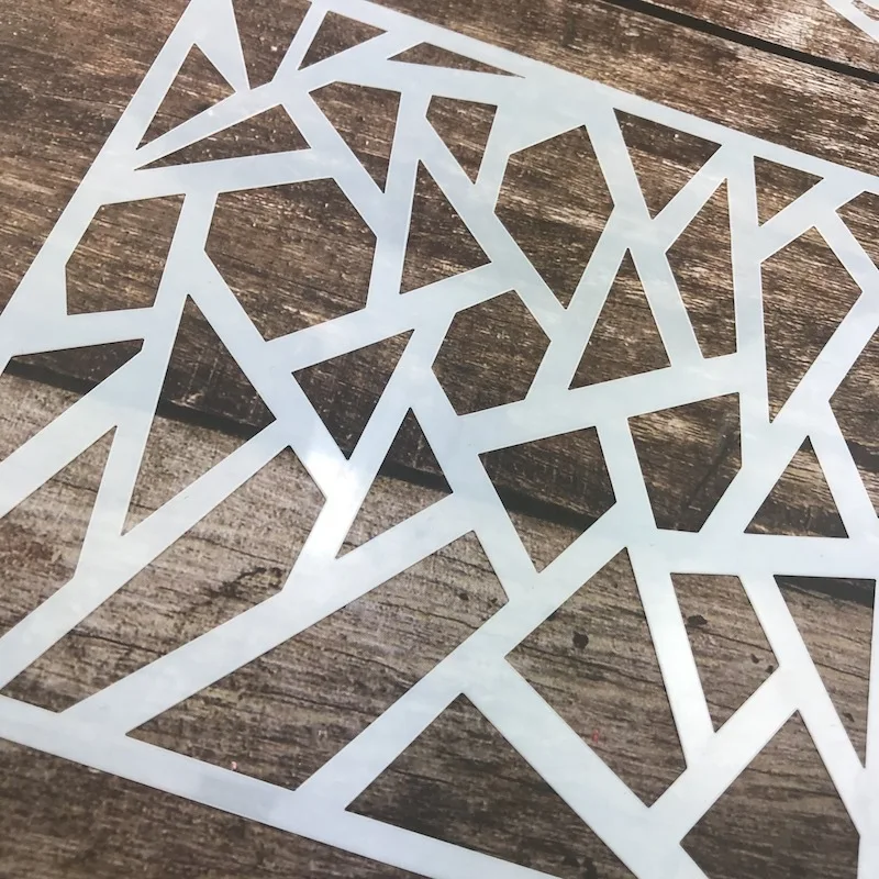 1Pcs 15x17.5cm Auspicious Pattern Hollow Template Baking Bread Pastry Sugar Sieve Mold Fondant Cake Graffiti Painting Template