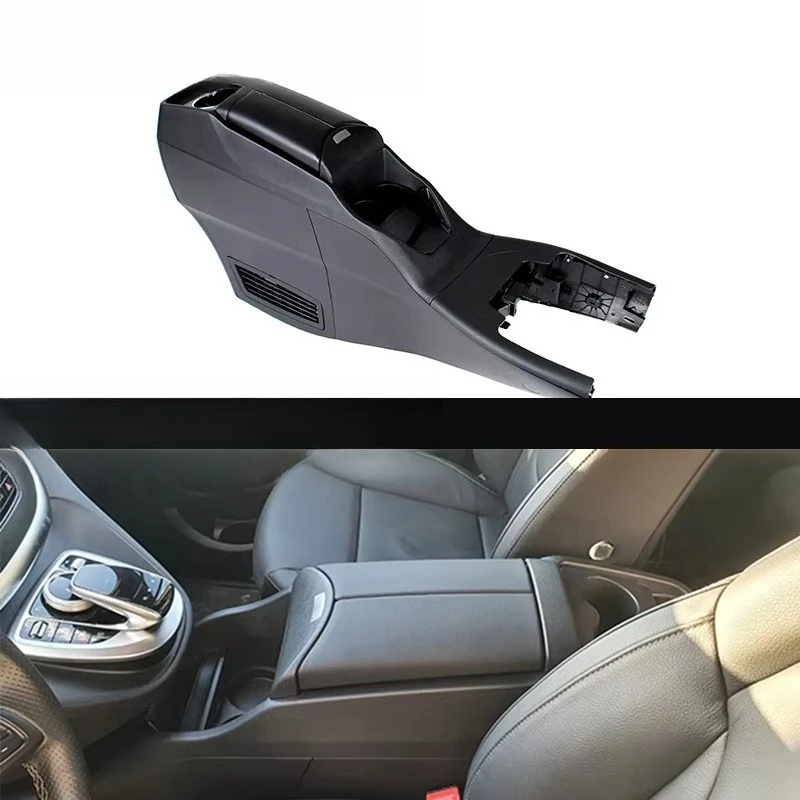 Vito Car Central Armrest Box Without  Refrigerator Console Storage for W447 V-class VITO V250d V260