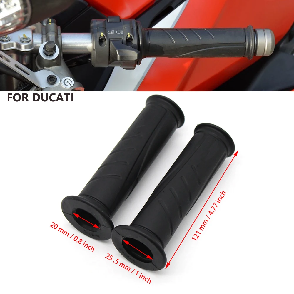 For Ducati Multistrada 1200 1100 950 Streetfighter 848 1100/S 22mm Motorcycle Accessories OEM Rubber Handle Grips Grip cover