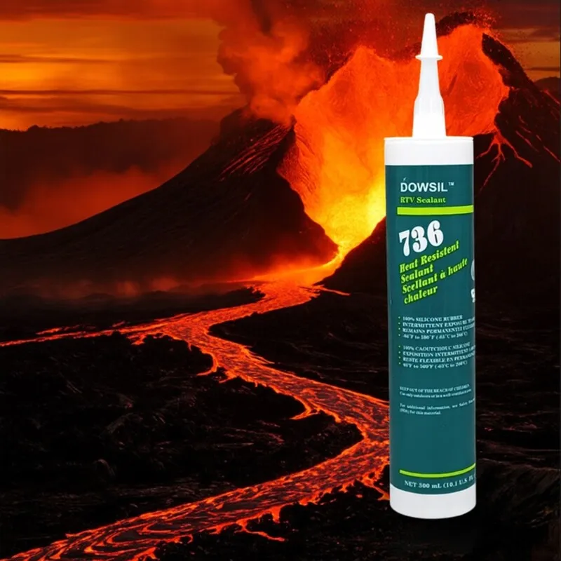 Dow Corning DOWSIL 736 High Temperature Sealant Heat Resistant Silicone Rubber Red 300 mL