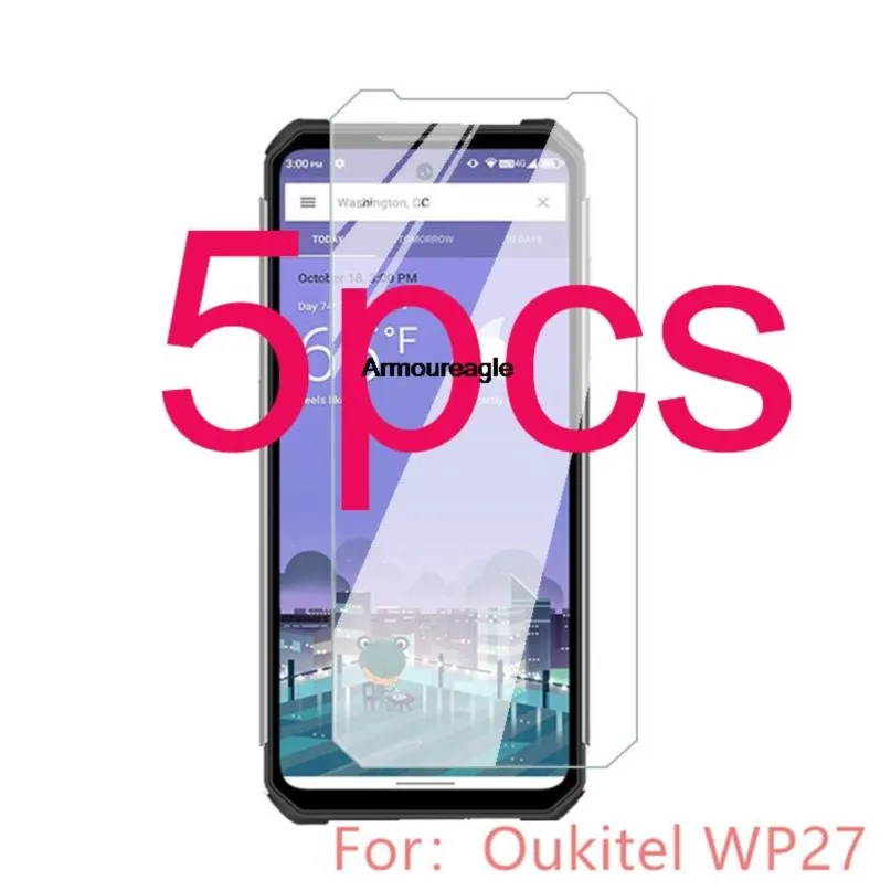 5cs tempered glass safety guard on for oukitel wp27 6.78