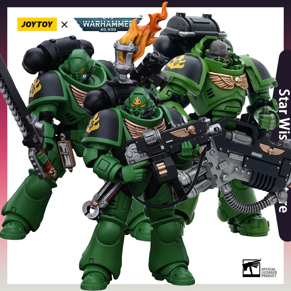 

JOYTOY Warhammer 40K Salamanders Eradicator Squad 1/18 Action Figure Collectible Model Desktop Ornament Birthday Gift Toys