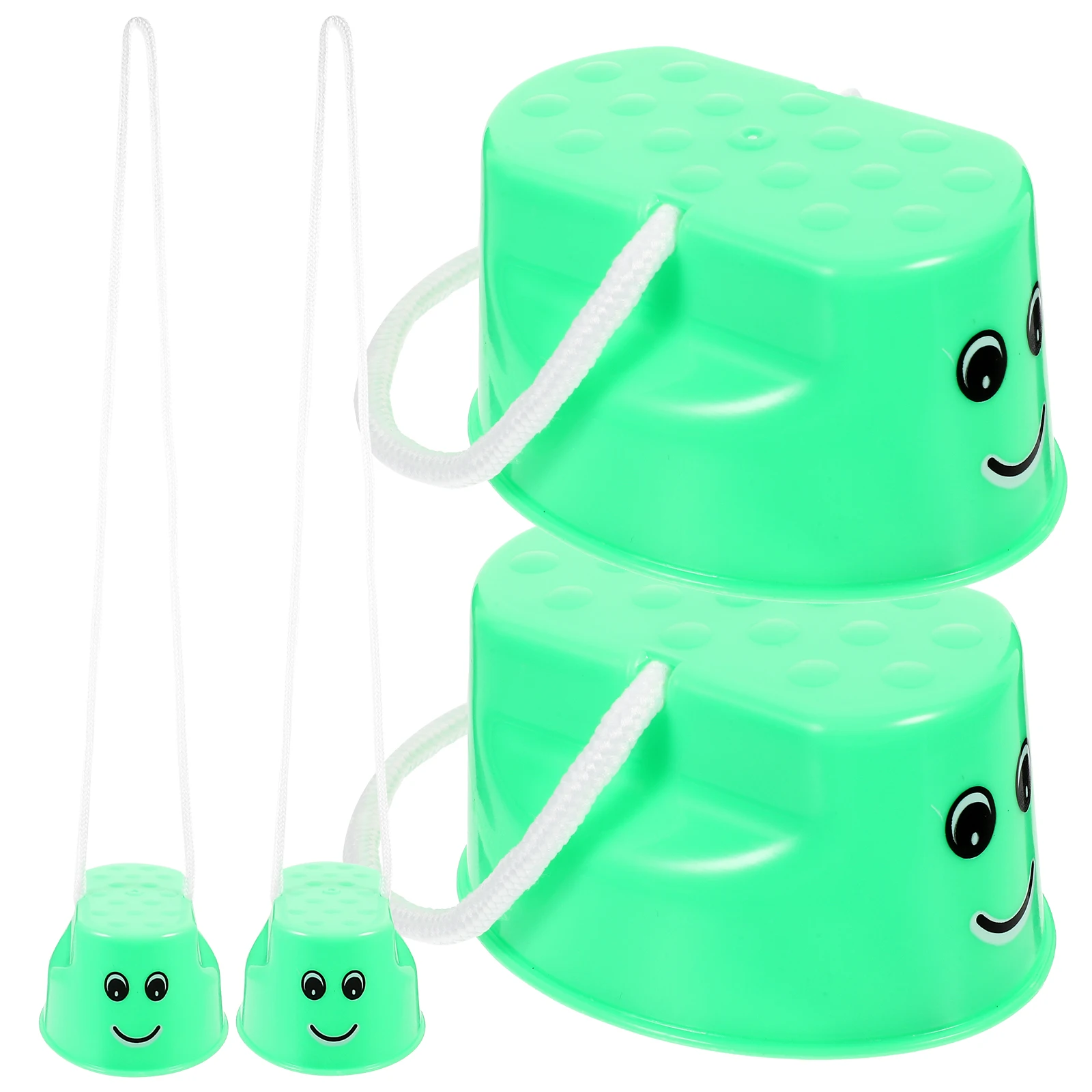 

4pcs Kids Toy Walker Green Color Toddler Balance Training Outdoor Educational Stepper Toy Sport Equipment
