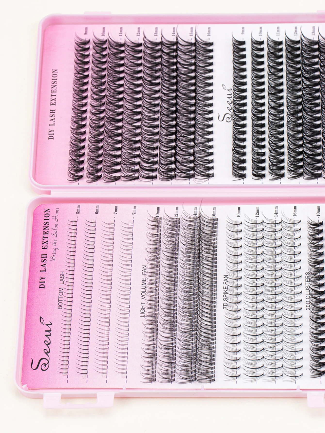 Individual Lashes Book Large Capacity DIY Clusters Extensions False Eyelash With Lower Lash at Home Makeup