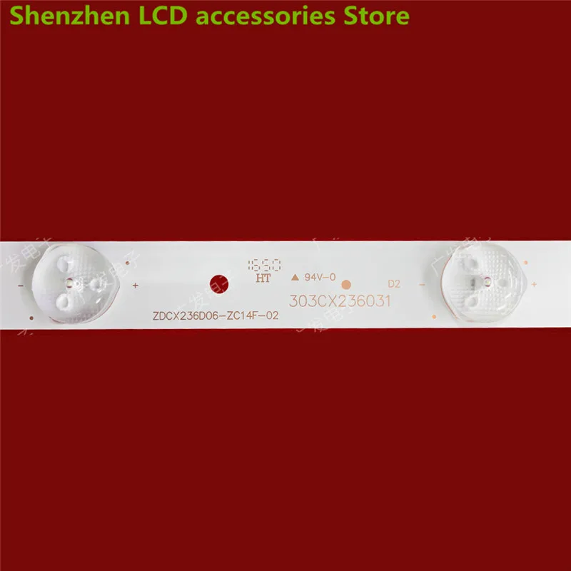 ل نيو LEF-2419D ZDCX236D06-ZC14F-02 303CX 236031    6LED 3V 440MM 100% جديد LED شريط إضاءة خلفي