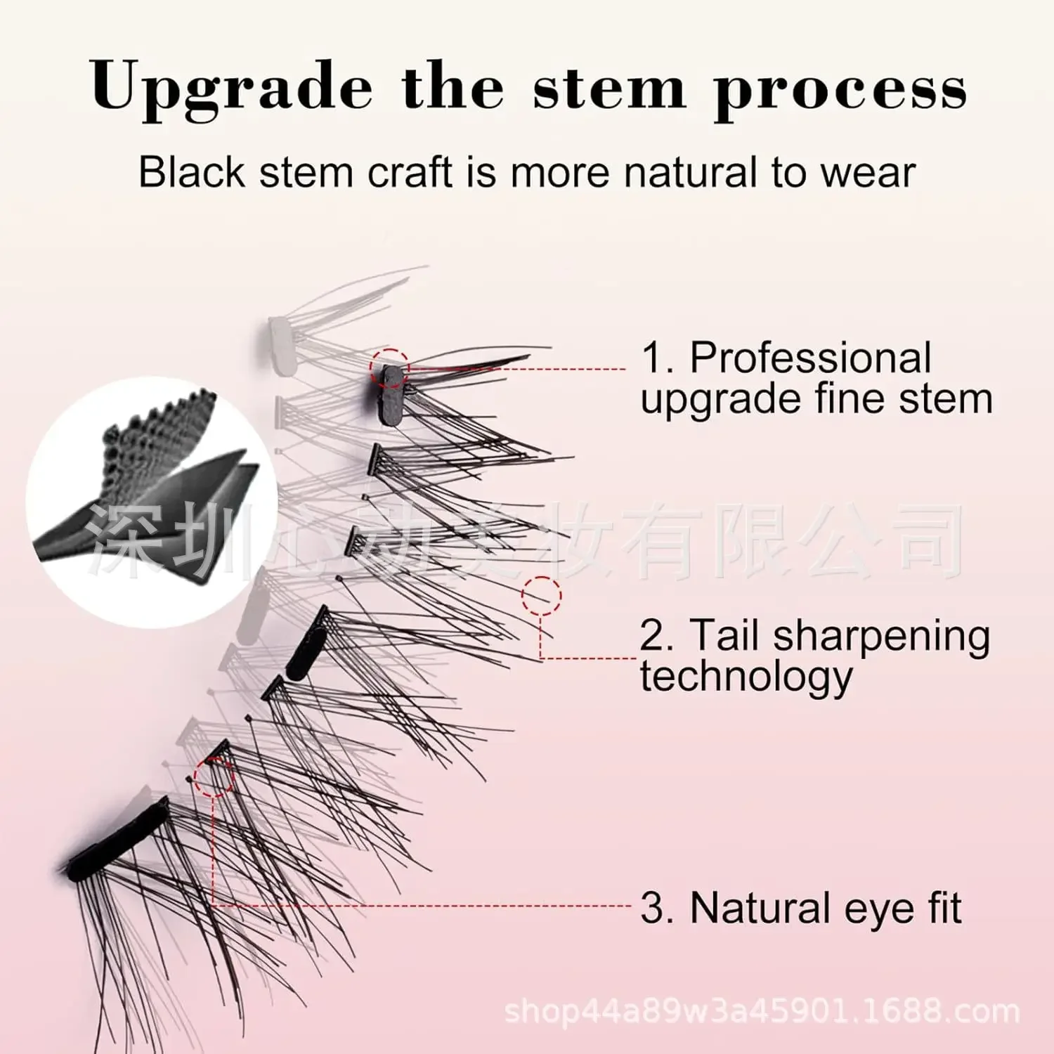 Magnetic Eyelashes Set 1 Pair Reusable No Glue Needed False Eyelashes with Magnetic Tweezers Curly Faux Lashes Makeup Tool