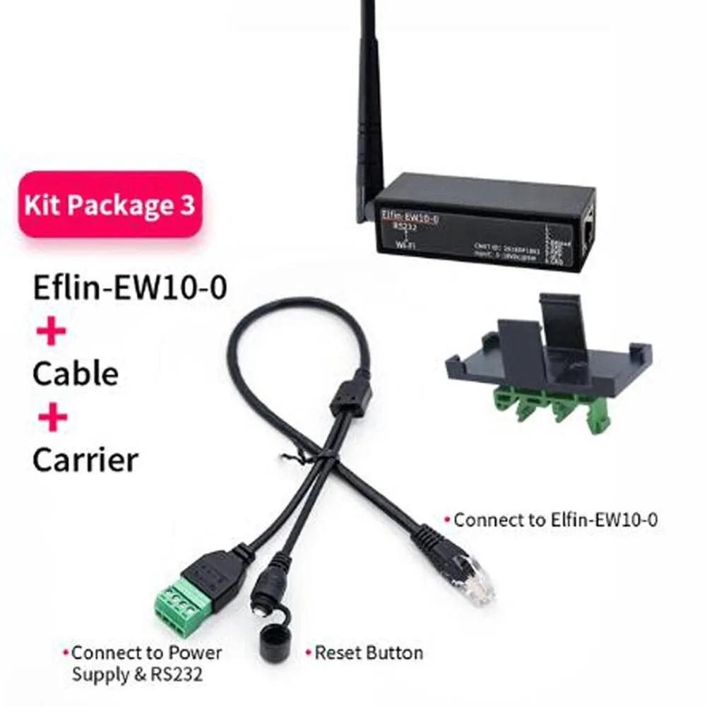 Industrial Serial To WiFi Server Module RS232 RS485 To Ethernet Converter With External Antenna= For Automation Control Systems