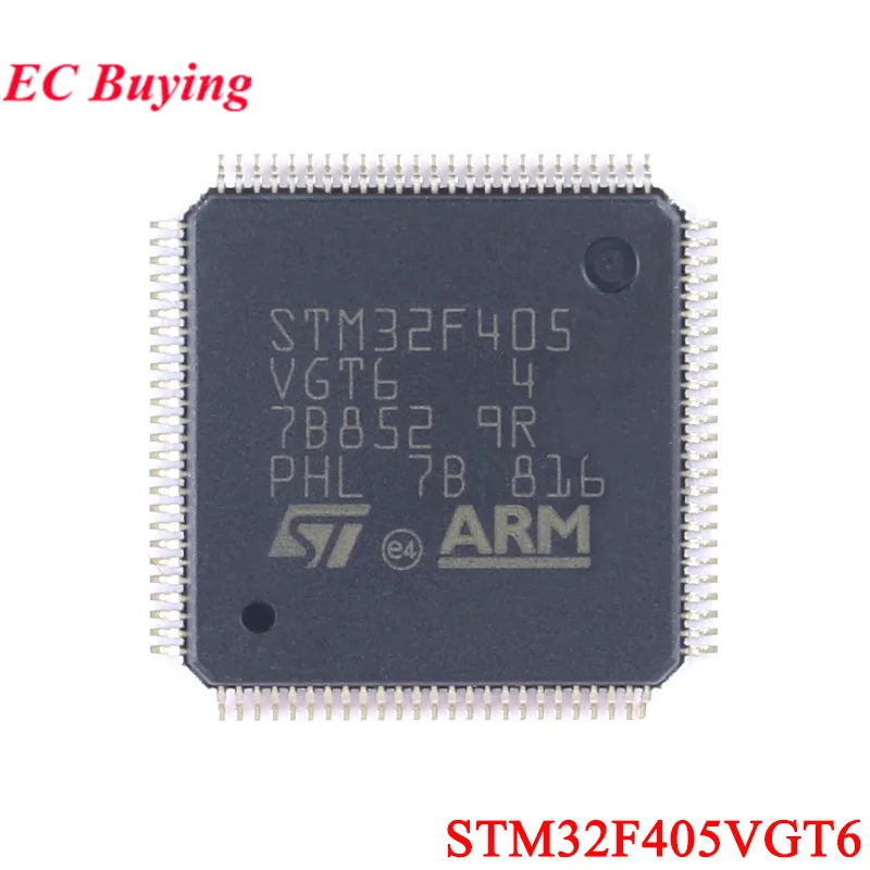 5Pcs/1pc STM32F405VGT6 STM32F405 STM32 F405VGT6 STM32F LQFP-100 ARM Cortex-M4 32-bit Microcontroller MCU Chip IC Controller New