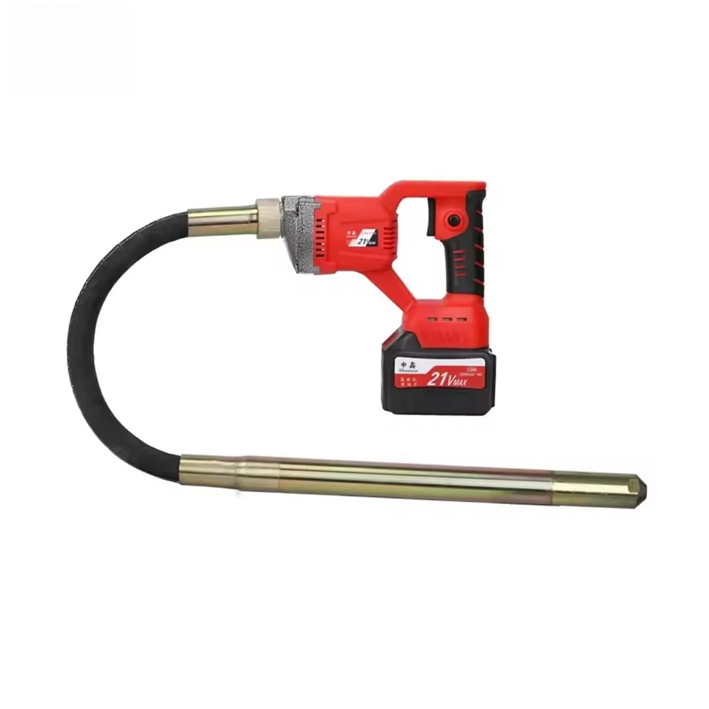21V Cordless Lithium Power Concrete Vibrator 7 5ah Battery 1/1.5 Meter Electric Cement Vibrating Poker #1