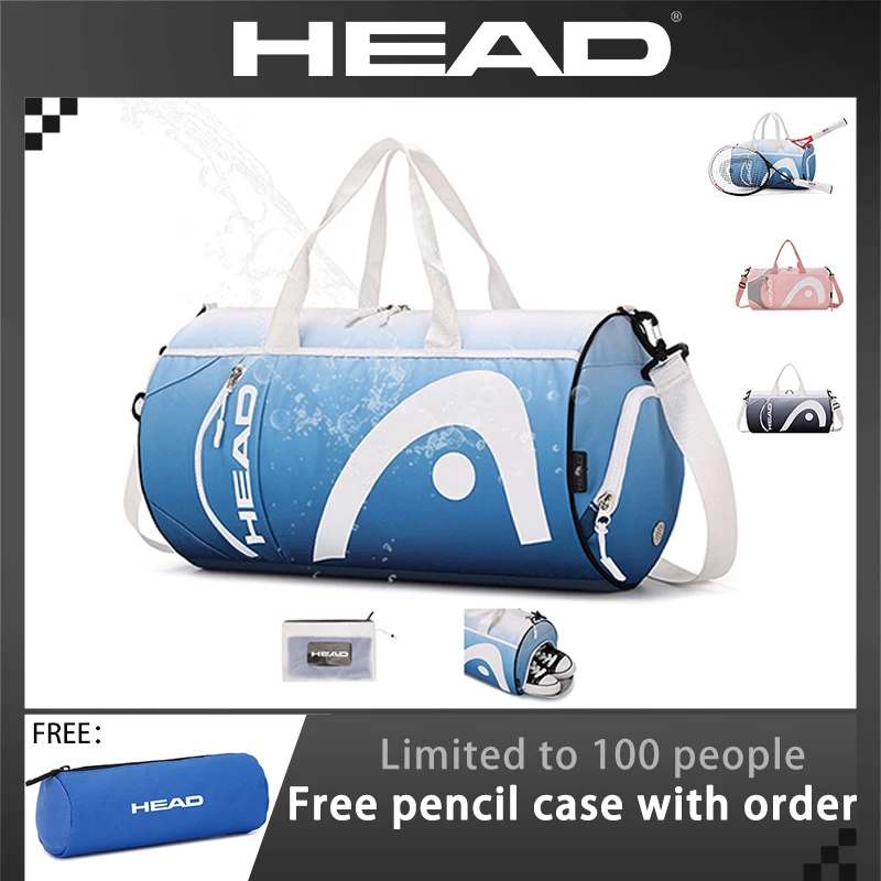 HEAD Travel Duffel Bag with Shoes Compartment,Crossbody Sports Gym Bag for Weekender Overnight ,Women&Men Shoulder Tote Handbag